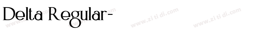 Delta Regular字体转换